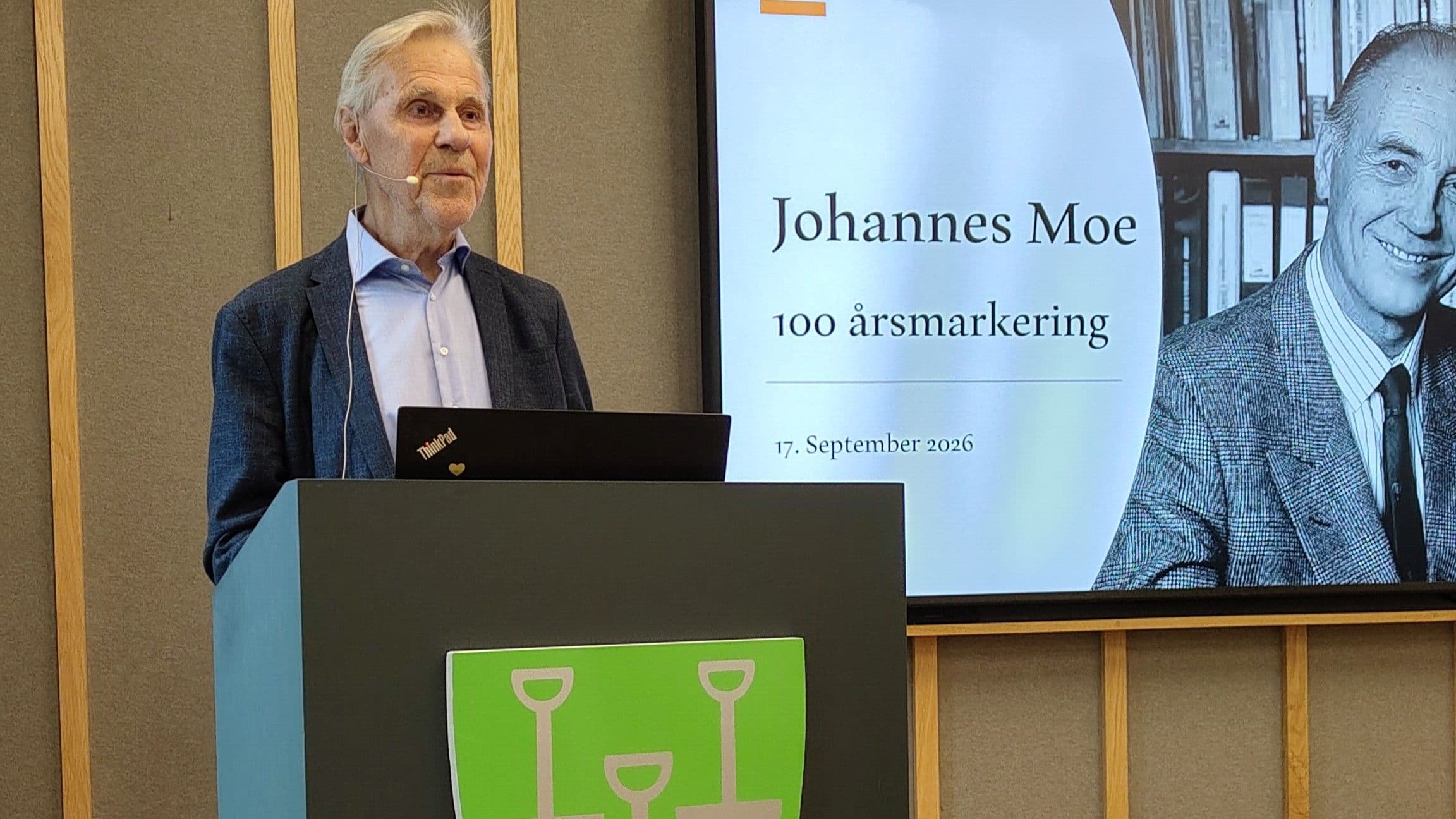 100-årsmarkering for tidligere NTVA-president Johannes Moe i Modalen