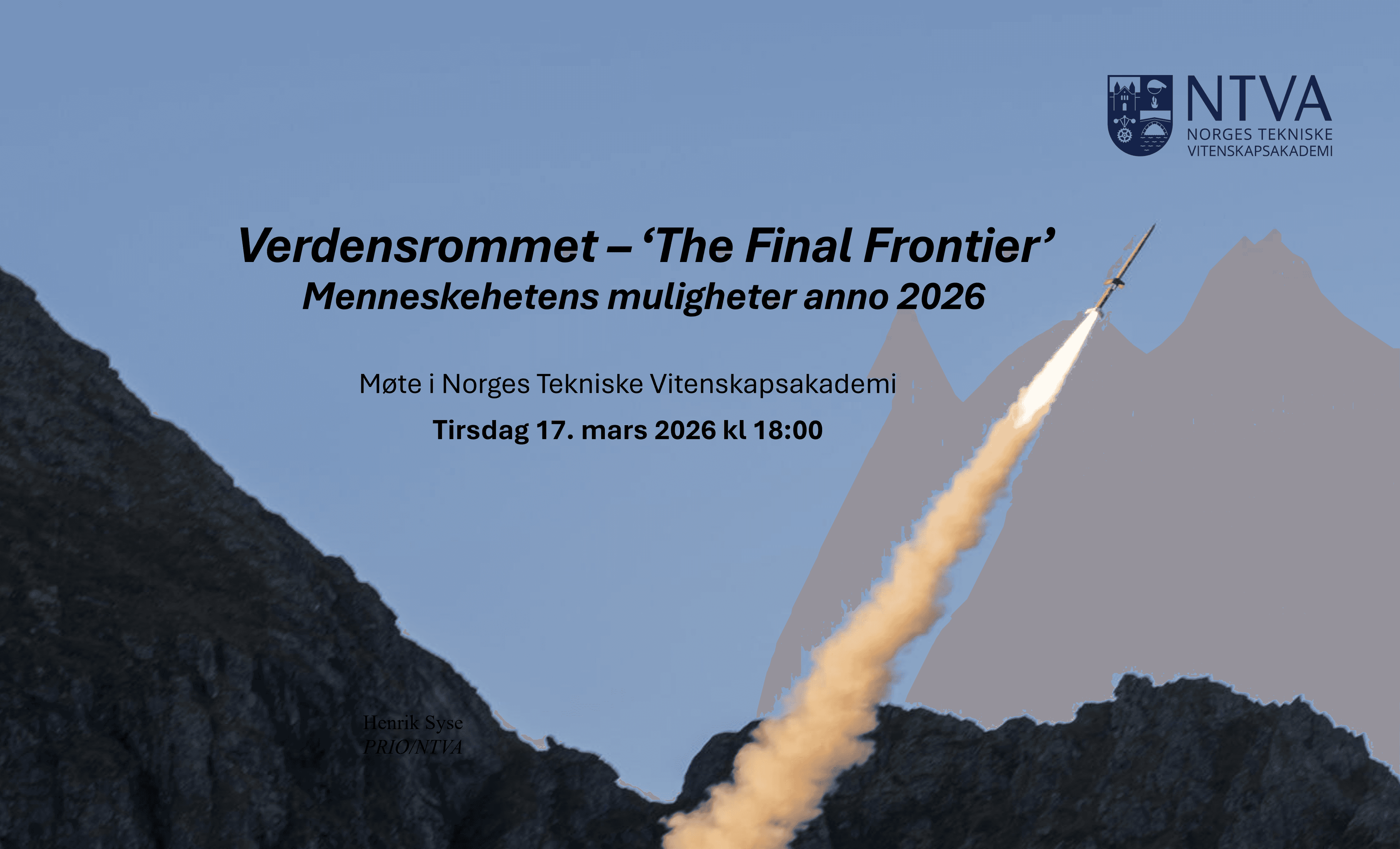 Picture of Verdensrommet – ‘The Final Frontier’: Menneskehetens muligheter anno 2026