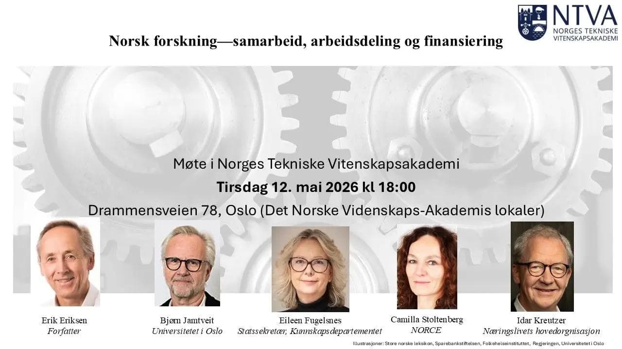 Picture of Viktig NTVA-møte om fremtidens forskningspolitikk - gjennomført og følges opp