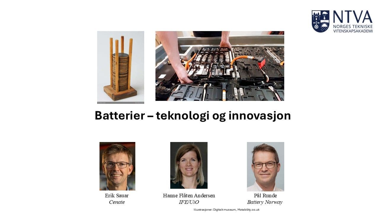 Picture of Batterier — teknologi og innovasjon