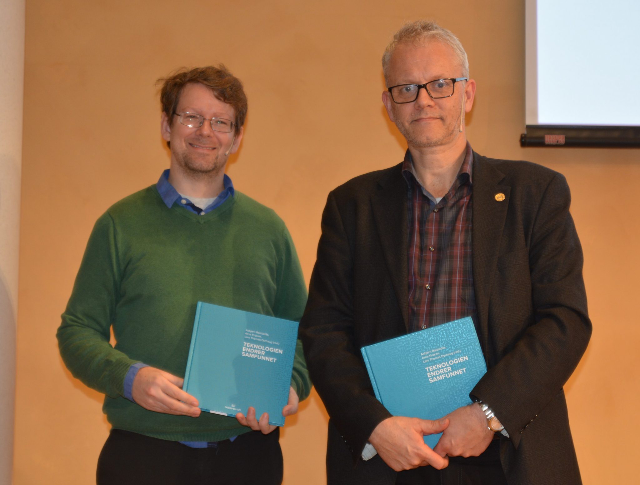 Foredragsholderne Magnus Vollset og Nils Gunnar Kvamstø